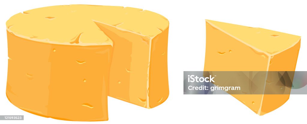 Queso Cheddar - arte vectorial de Queso libre de derechos