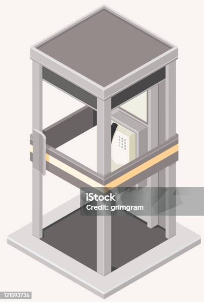 전화 이메일함 공중전화 부스에 대한 스톡 벡터 아트 및 기타 이미지 - 공중전화 부스, 등측투영법, 공중전화