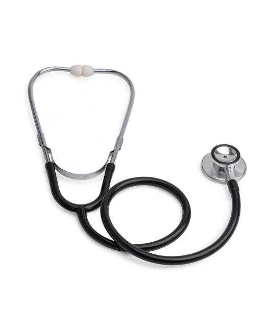 istock The stethoscope isolated on the white background 1215937634