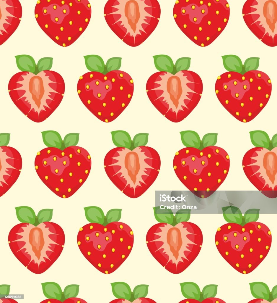 Sfondo di fragola - arte vettoriale royalty-free di Arte