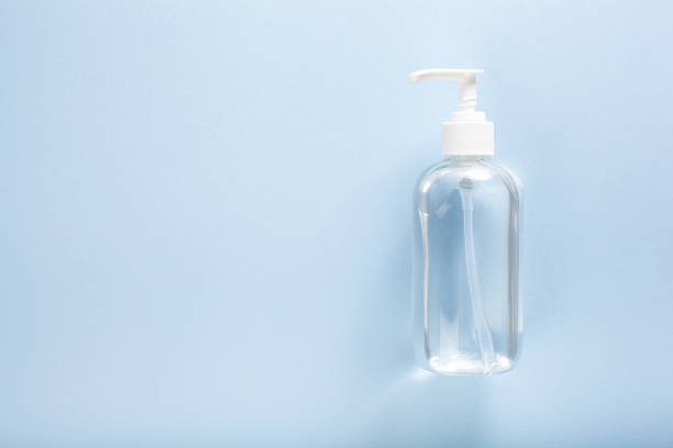 istock sanitizer disinfecting gel. protective measures against virus, bacteria 1215947250
