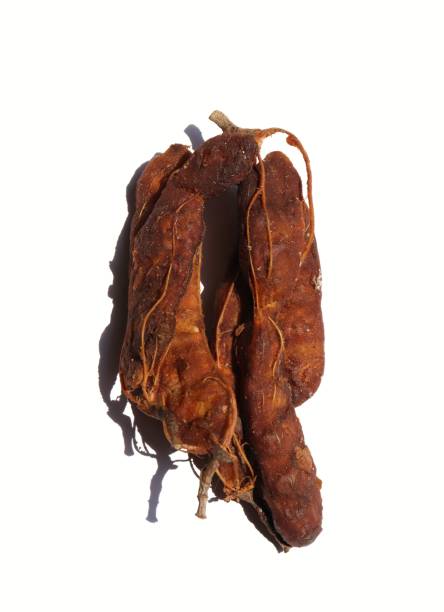 istock Peeled Tamarind Isolated on White Background 1215947346