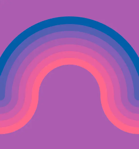 Vector illustration of Rainbow Line Design Blend