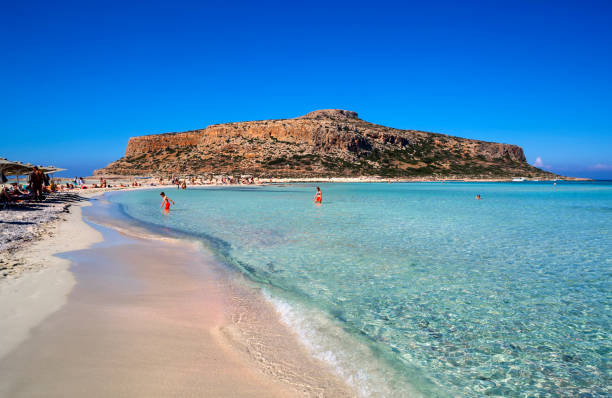 Laguna di Balos. Costa dell'isola di Creta in Grecia. - foto stock