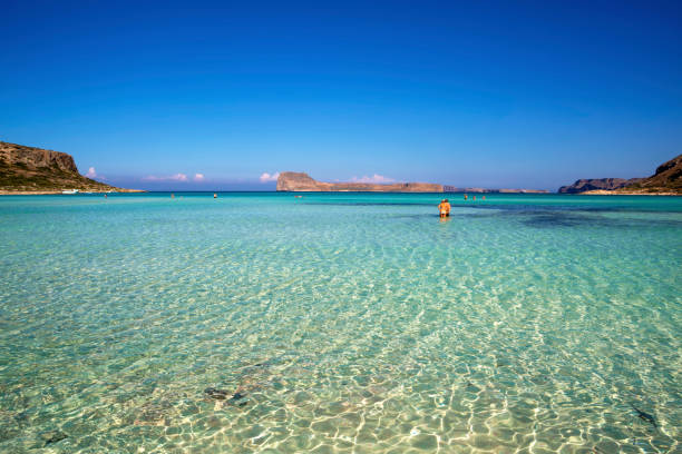 Laguna Balos. Wybrzeże Krety w Grecji. – zdjęcie