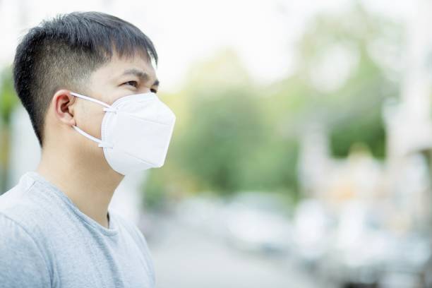 istock This man is ill from being infected with the Covid 19 virus. 1215954592