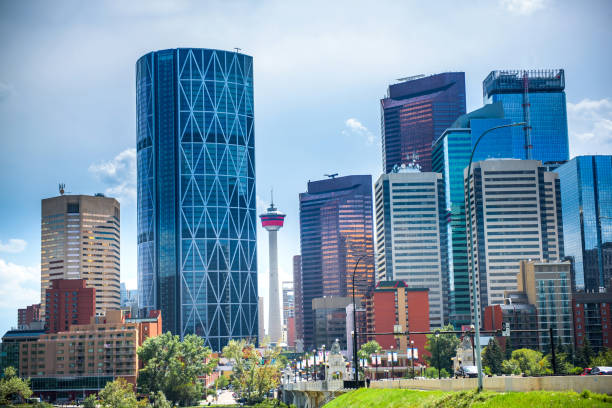 istock Modern architecture in Calgary city, Alberta, Canada 1215957525