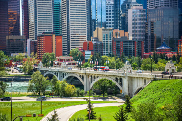 istock Modern architecture in Calgary city, Alberta, Canada 1215957527