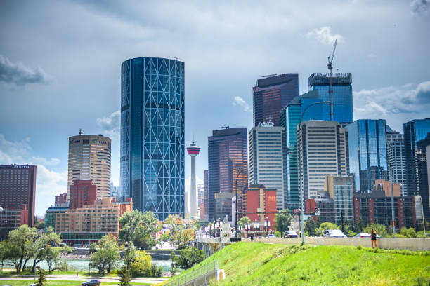 istock Modern architecture in Calgary city, Alberta, Canada 1215957528