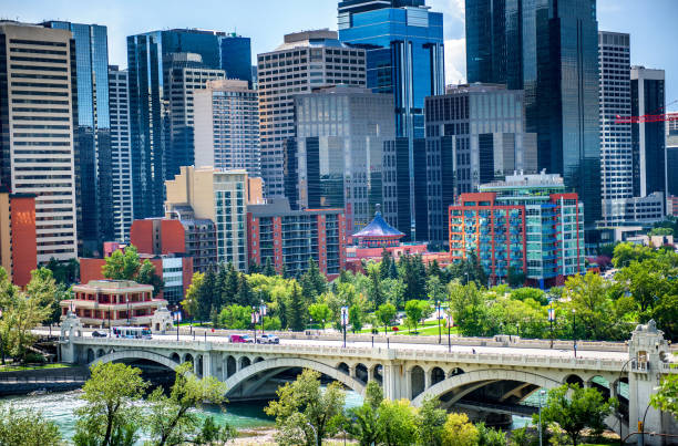 istock Modern architecture in Calgary city, Alberta, Canada 1215957544