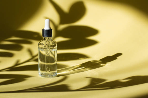 istock Cosmetic or medical bottle with pipette. 1215965402