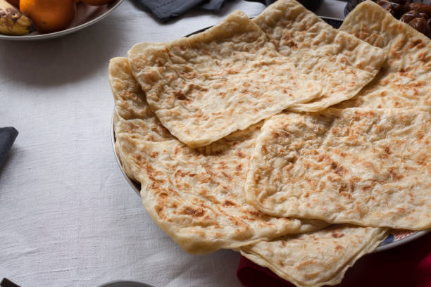 istock Rghayf moroccan pancakes on ramadan table stills. 1215965434