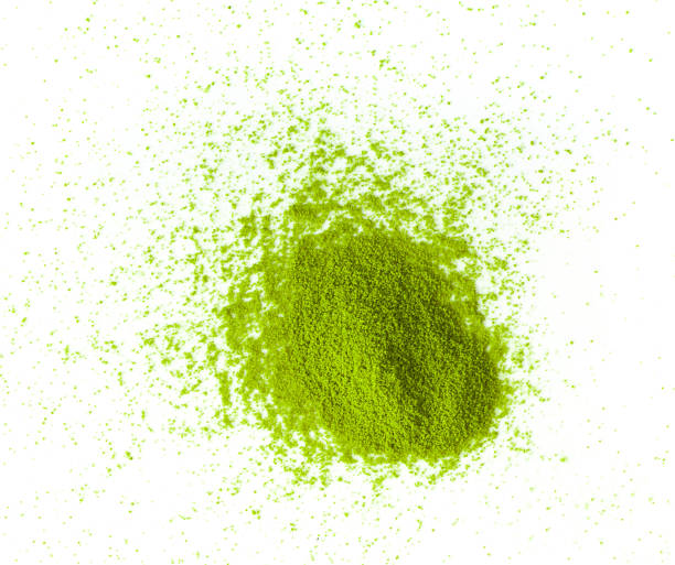 istock matcha green tea powder on white background 1215967075