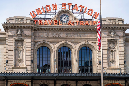 The historic main railway station and transportation hub in the LoDo section of Denver, Colorado