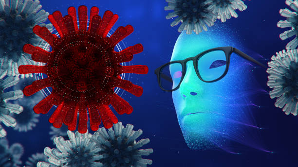 istock Artificial Intelligence vs COVID19, abstract concept of fighting Coronavirus with AI machine learning 1215976934