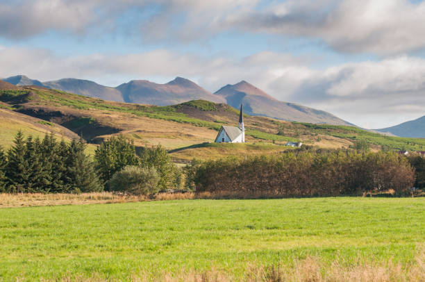 istock Lonely icelandic church 1215976937