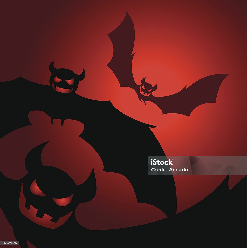Murciélagos del infierno - arte vectorial de Ala de animal libre de derechos