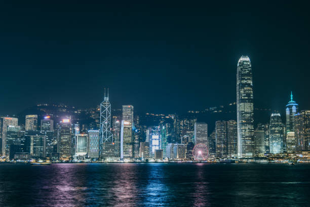 istock View of Hong Kong Skyline at Night 1215982008