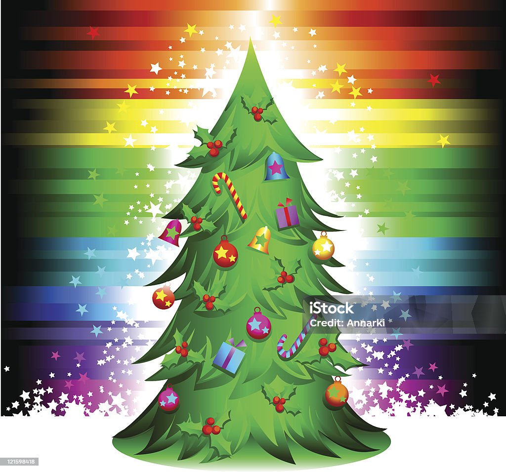 magical christmas tree  Berry stock vector