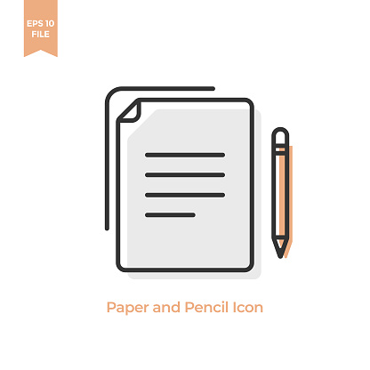 istock Paper Document and Pencil Icon Vector Design. 1215984412