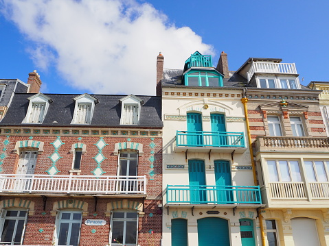 In August 2019, tourists could admire the beautiful architecture of Mers Les Bains in France during a sunny day
