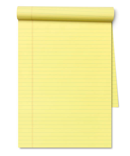 blocco note legali gialle - note pad legal system yellow paper foto e immagini stock