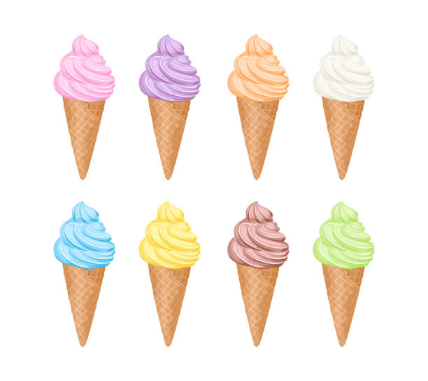 Ice Cream Cone Chocolate And Vanilla Twist Illustrations, Royalty-Free  Vector Graphics & Clip Art - iStock