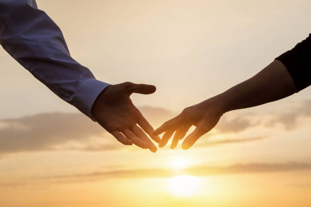 istock Concept of a romantic relationship between a man and a woman. 1216001606