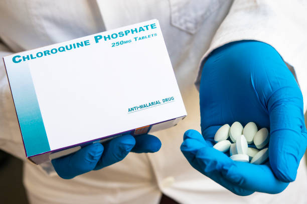 istock Chloroquine medicine pills 1216005886