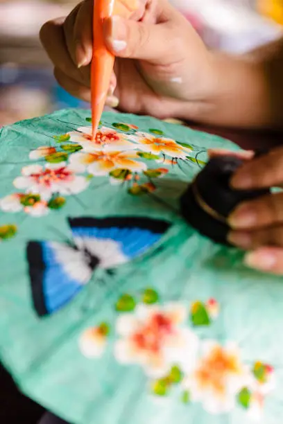 Umbrella factory in Chiang Mai, Thailand