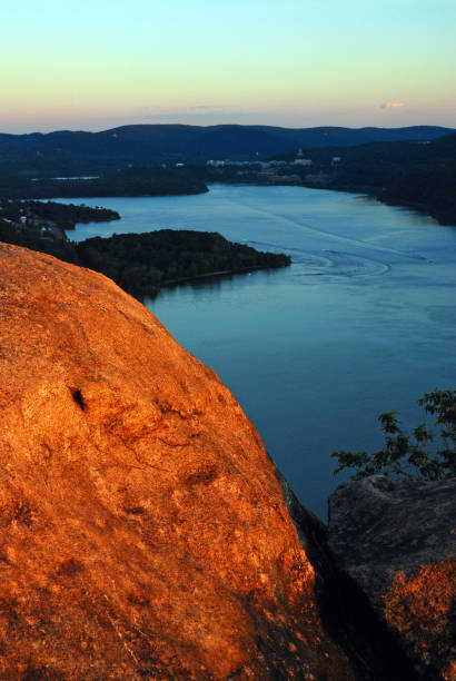 istock A mountain overlooks provides a splendid view down the river near sunset 1216010396