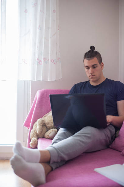 istock Young people studying and working from home during covid-19 crises 1216011473