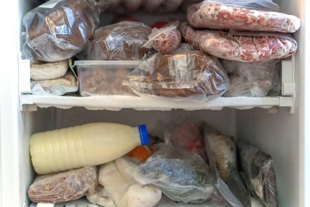 istock Food stocks in the refrigerator. Coronavirus and quarantine 1216012102