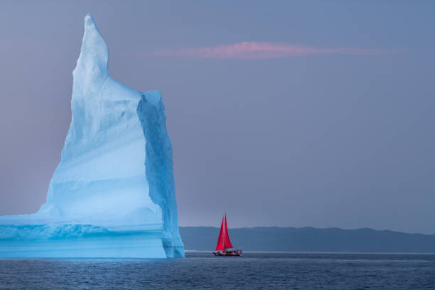 istock Beautiful landscape with large icebergs 1216012134