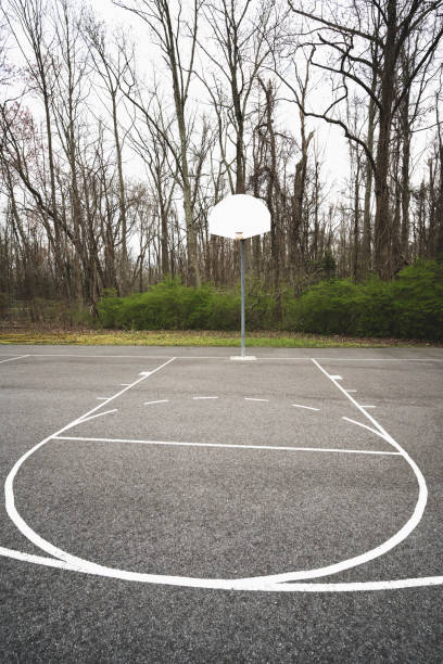 istock Coronavirus Empties Basketball Court 1216014877