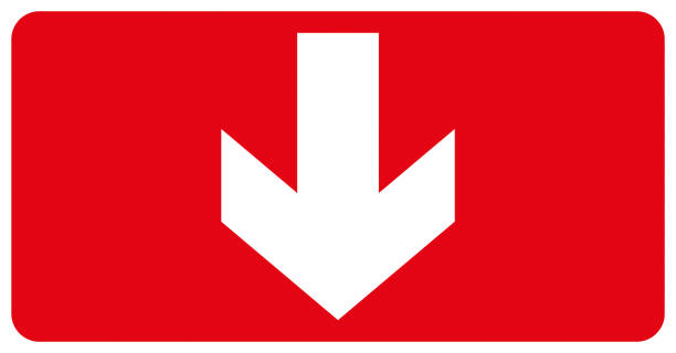 ilustrações de stock, clip art, desenhos animados e ícones de exit sign. warning icon red color. arrow vector. isolated background - white background support assistance safety