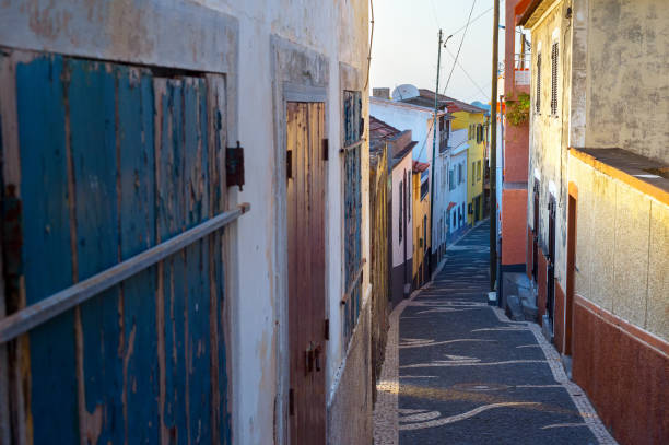 istock Old street architecture Madeira Portugal 1216017781