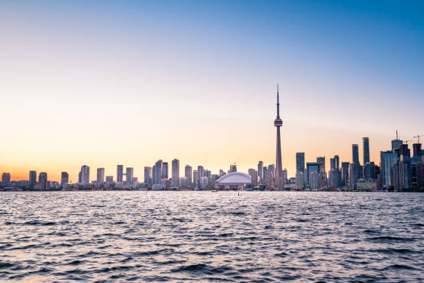 istock Toronto city skyline at sunset, Ontario, Canada 1216020601