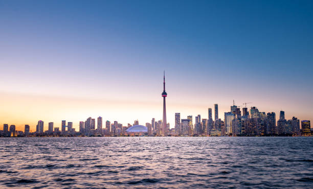 istock Toronto city skyline at sunset, Ontario, Canada 1216020604