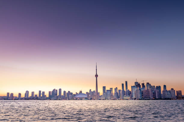 istock Toronto city skyline at sunset, Ontario, Canada 1216020670