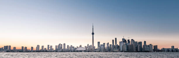 istock Toronto city skyline at sunset, Ontario, Canada 1216020675