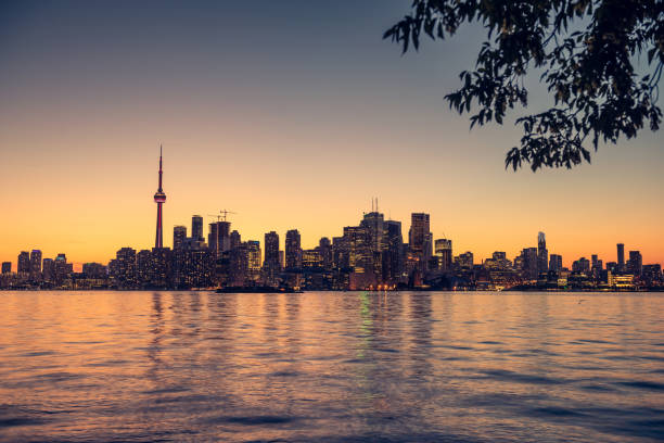istock Toronto city skyline at night, Ontario, Canada 1216020723