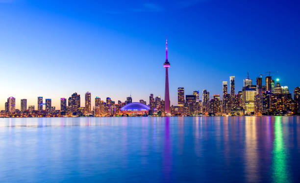 istock Toronto city skyline at night, Ontario, Canada 1216020746