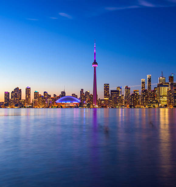 istock Toronto city skyline at night, Ontario, Canada 1216020763