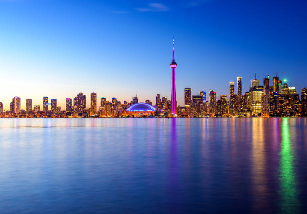 istock Toronto city skyline at night, Ontario, Canada 1216020788