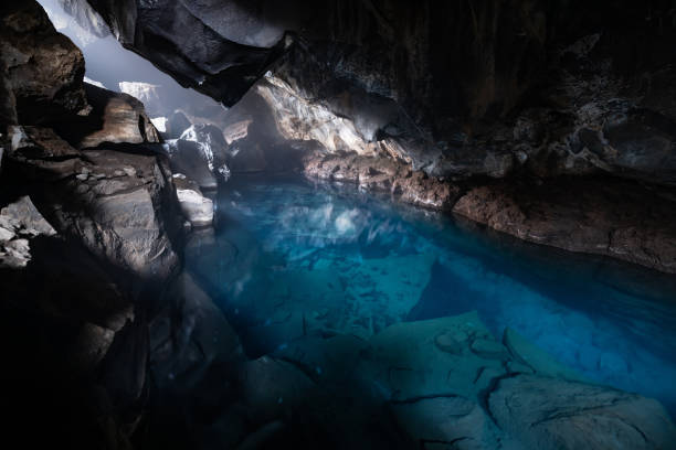istock Grjotagja Cave, Myvatn, iceland 1216022744