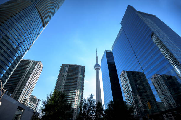 istock Modern buildings in Toronto city, Canada 1216023877