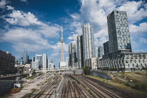 istock Modern buildings in Toronto city, Canada 1216024008