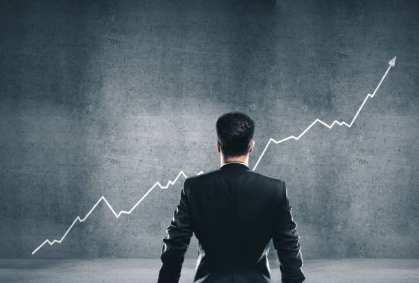 istock European businessman looking on white arrow 1216024216
