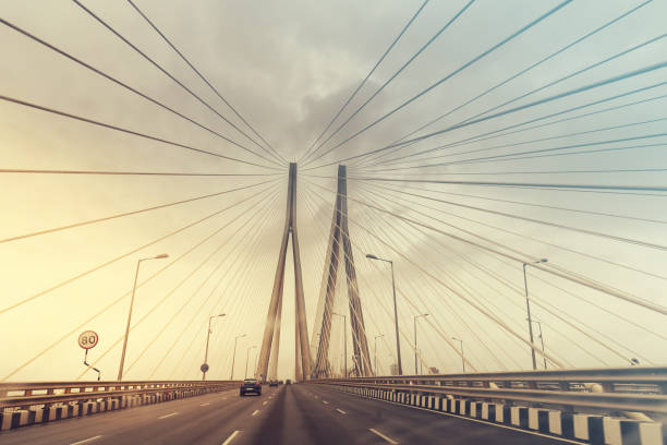 istock Bandra–Worli Sea Link is a cable bridge in Mumbai, India 1216024781